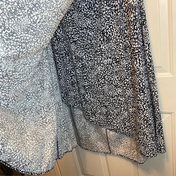 Japna Black & White Abstract Print Maxi Skirt - Size XL Beach Cover - Picture 2 of 10